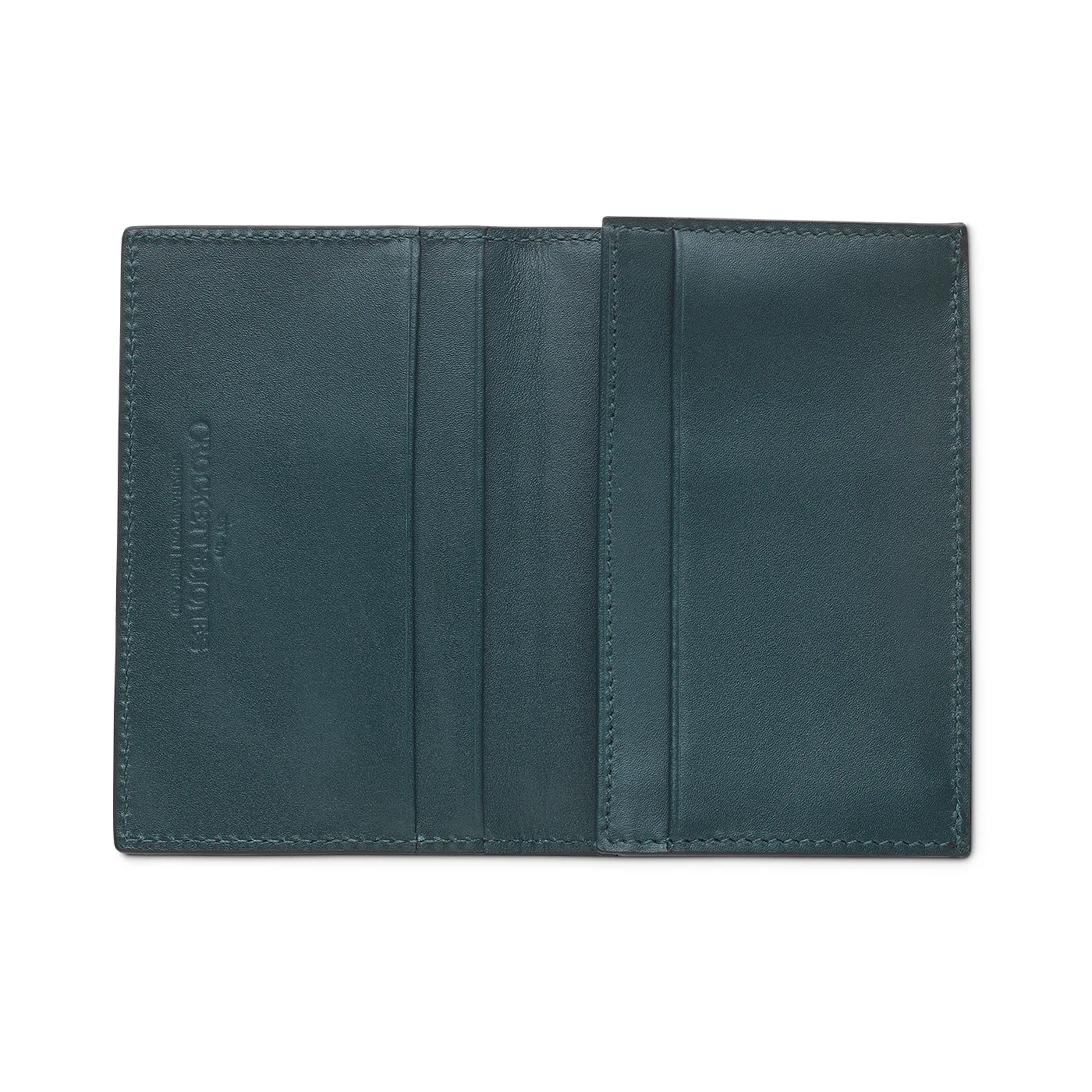 Folded Card Case Green Rough-Out Suede - Image 3