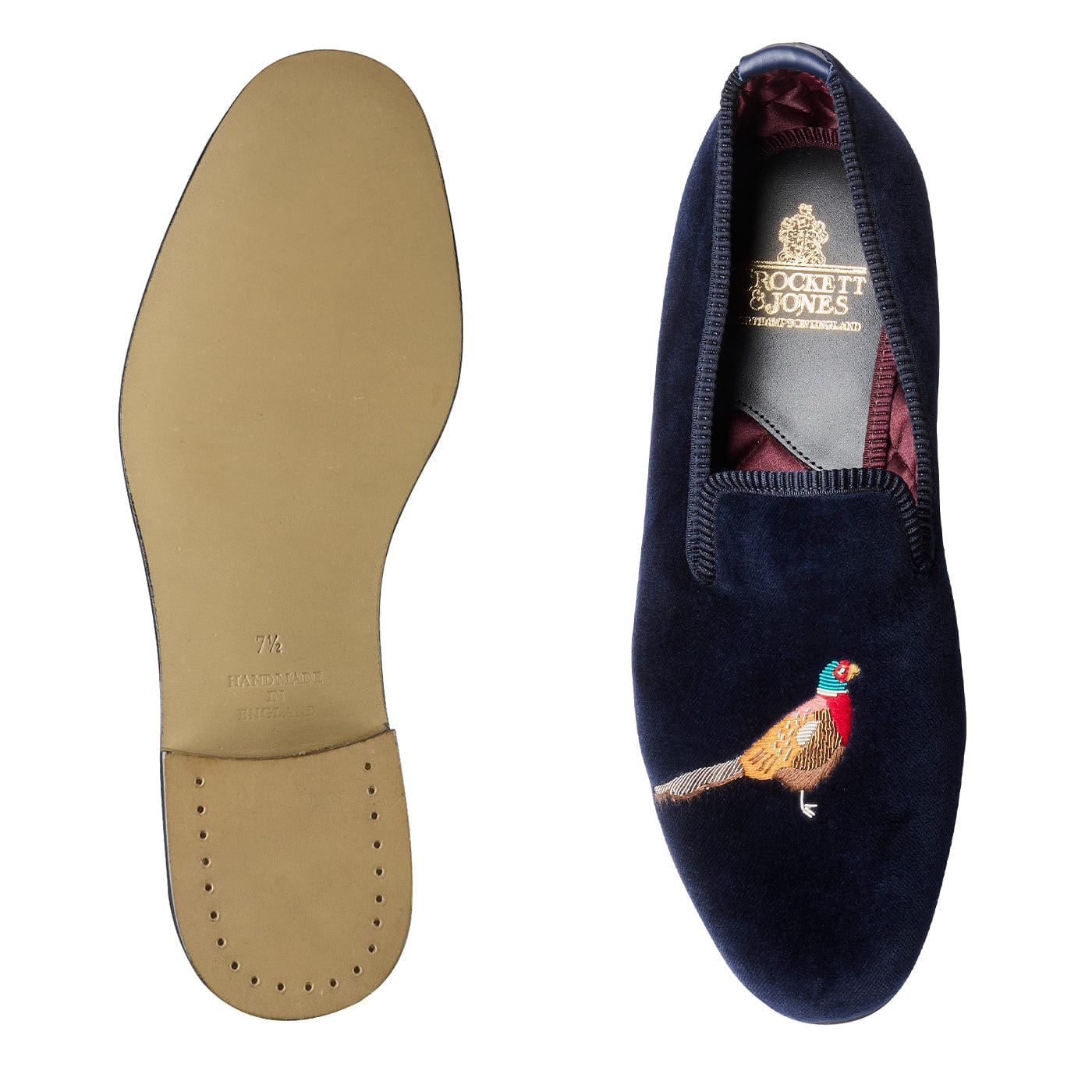 Pheasant Navy Velvet - Image 2