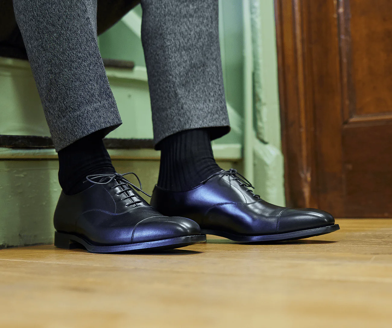Simply Sartorial Socks - 6 Pair Gift Box - Black - Image 3