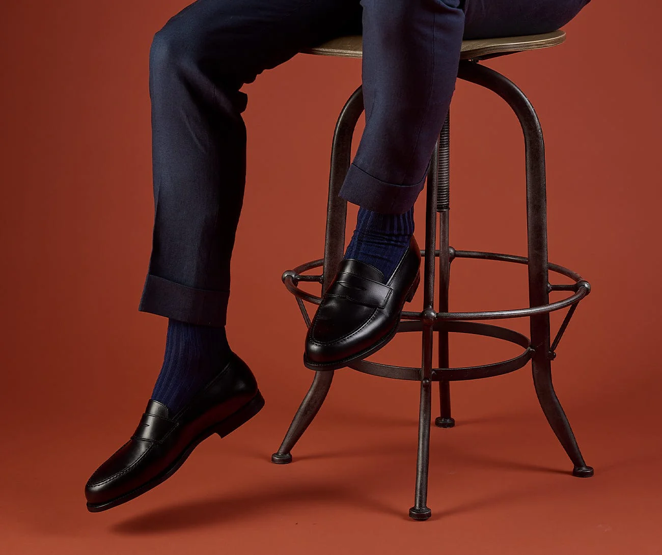 Simply Sartorial Socks - French Navy - Image 4